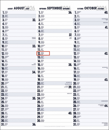 3-MONATSPLANER - BÜROPLANER - OFFICE PLANER
